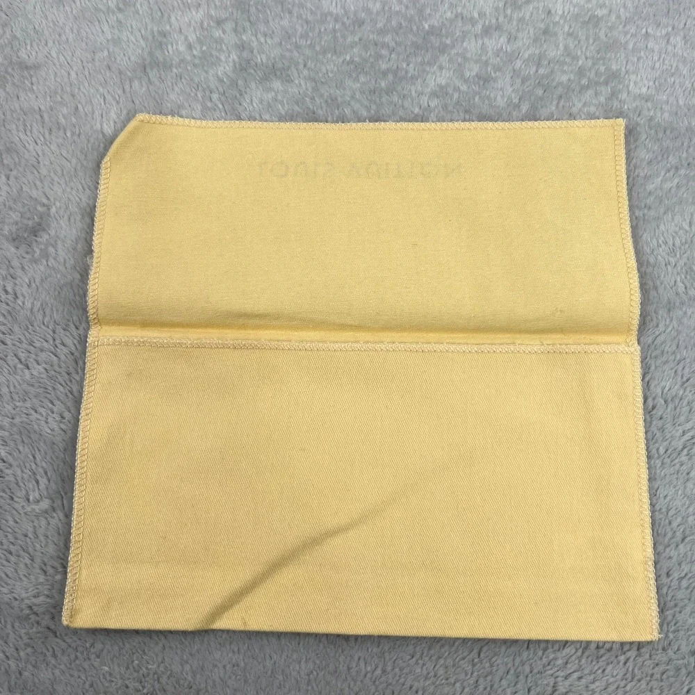 Louis Vuitton Dust Bag Tan Cotton Small Purse Handbag Storage Cover 9x5